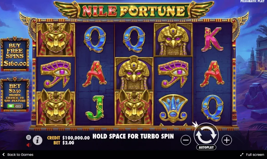 Nile Fortune™ – (Pragmatic Play) Slot Review & Demo Game - base game overview (1)