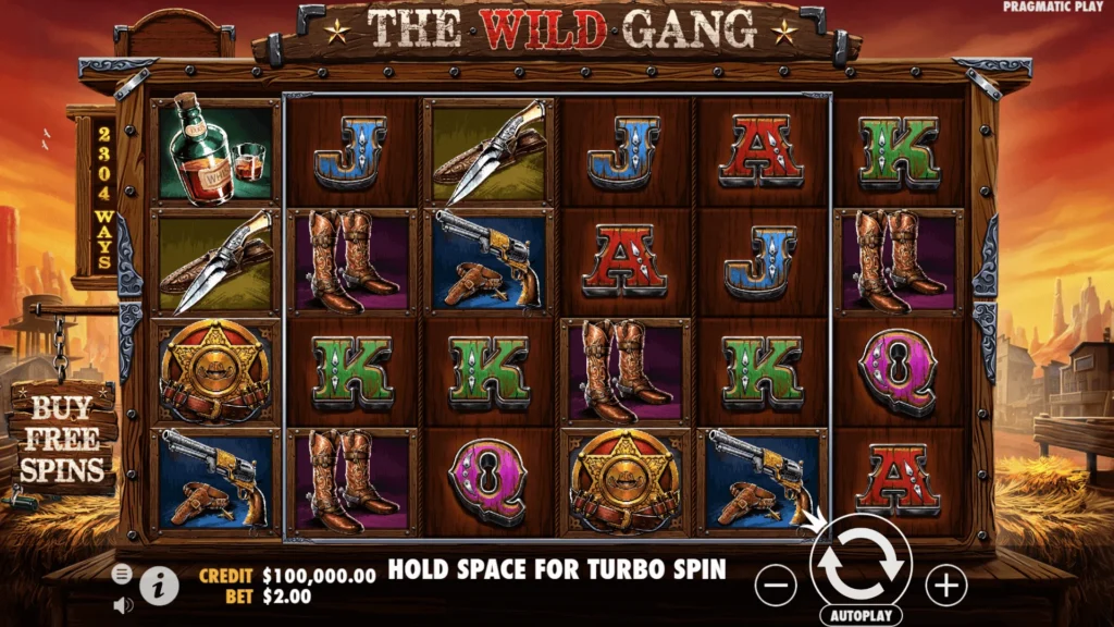 the wild gang - pragmatic play - slot review - base game (1)